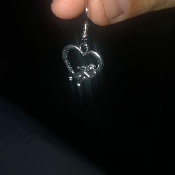 angel heart earrings - Picture 3 of 3